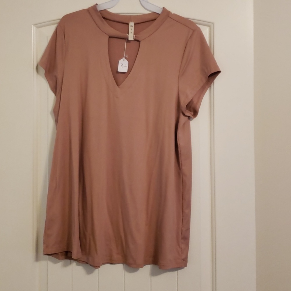 Cut Out Neck Tee